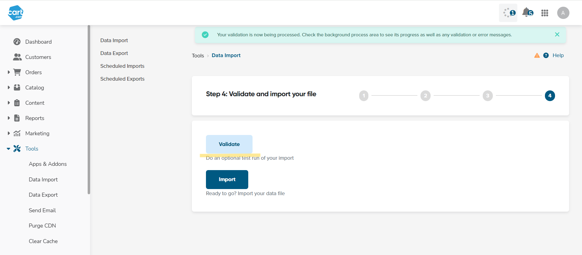 Data Import, Customer Import, B2B Portal, Website Migration